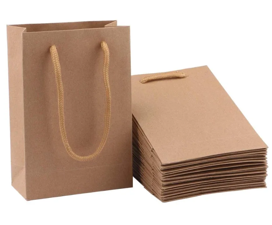 Brown Twisted Handle Paper Carrier Bags